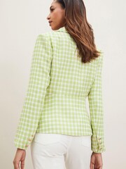 Lipsy Green Regular Boucle Military Blazer - Image 2 of 4