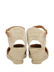 Ravel Brown Ladies Wedge Espadrille Sandal - Image 3 of 4
