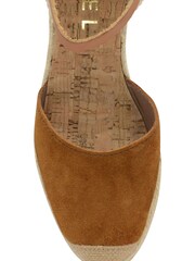 Ravel Brown Ladies Wedge Espadrille Sandal - Image 4 of 4