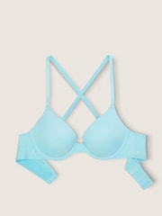 Victoria's Secret PINK Blue Breeze Smooth Push Up T-Shirt Bra - Image 2 of 3
