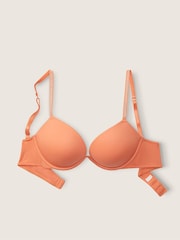 Victoria's Secret PINK Coral Cream Orange Add 2 Cups Smooth Push Up T-Shirt Bra - Image 3 of 5
