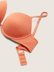 Victoria's Secret PINK Coral Cream Orange Add 2 Cups Smooth Push Up T-Shirt Bra - Image 5 of 5