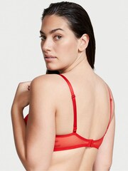 Victoria's Secret Lipstick Red Lightly Lined T-Shirt Demi Bra - Image 2 of 3