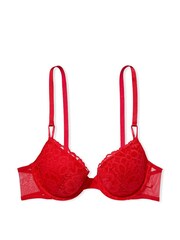 Victoria's Secret Lipstick Red Lightly Lined T-Shirt Demi Bra - Image 3 of 3
