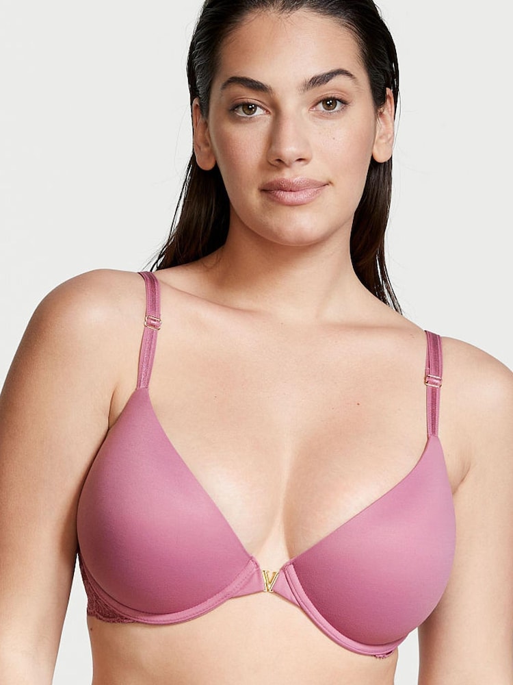 Victoria's Secret Bordeaux Red Front Fastening Lightly Lined Demi Bra - Image 1 of 5