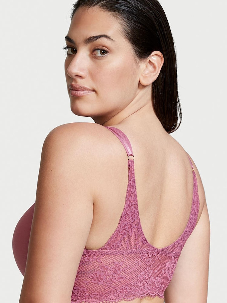 Victoria's Secret Bordeaux Red Front Fastening Lightly Lined Demi Bra - Image 2 of 5