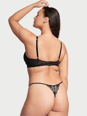 Victoria's Secret Black Lace Half Pad Plunge Bra - Image 4 of 8