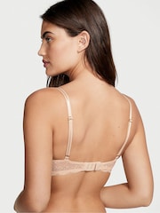 Victoria's Secret Champagne Nude Lace Half Pad Plunge Bra - Image 2 of 5