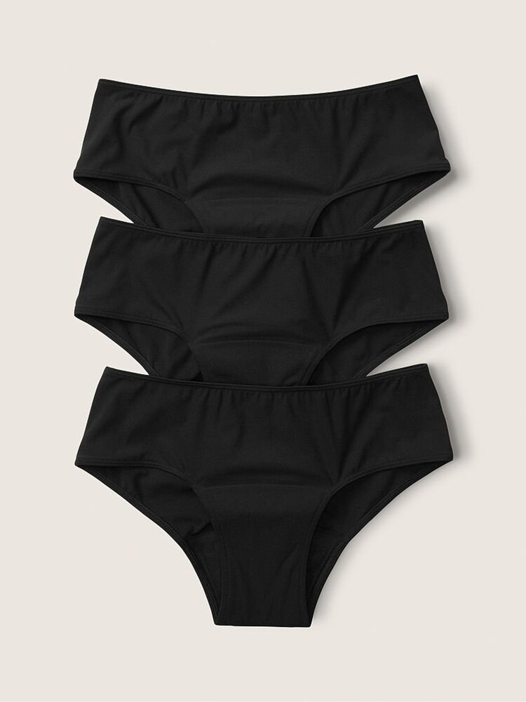 Victoria's Secret PINK Black Hipster Period Pant Knickers Multipack - Image 1 of 1 Victoria's Secret PINK Black Hipster Period Pant Knickers Multipack - Image 1 of 1
