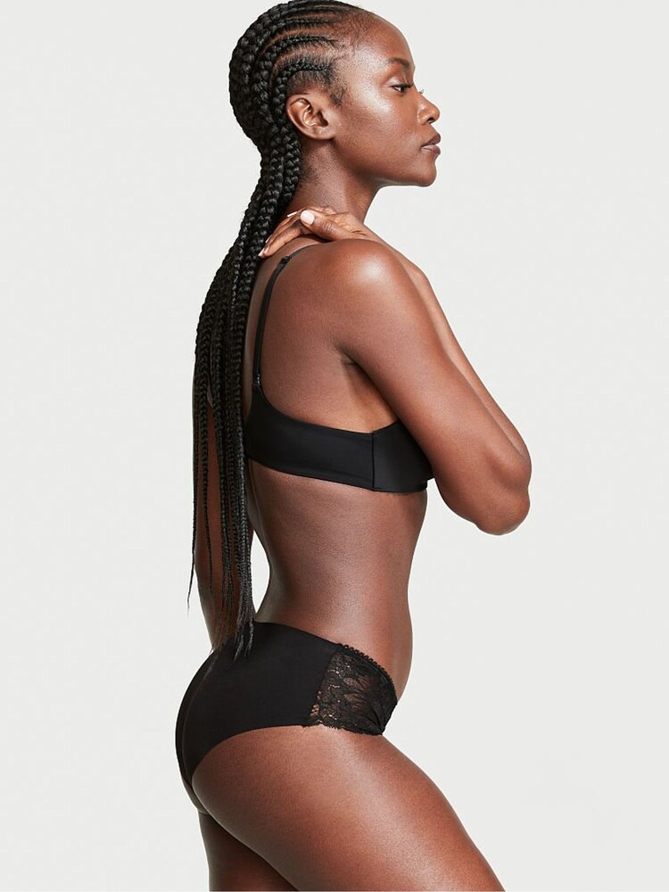 Victoria's Secret Black Lace No Show Hipster Knickers - Image 2 of 3