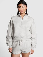 Victoria's Secret PINK Heather Grey Fleece Sweatshirt - Image 1 of 1