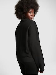 Victoria's Secret PINK Pure Black Fleece Sweatshirt - Image 2 of 4