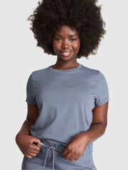 Victoria's Secret PINK Dusty Iris Blue Short Sleeve Dreamer T-Shirt - Image 1 of 4