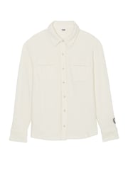 Victoria's Secret PINK Creamer White Reverse Fleece Shacket - Image 4 of 4