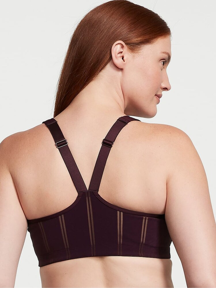 Victoria's Secret Winter Wine Purple Smooth Front Fastening Wired High Impact Sports Bra - Image 2 of 4