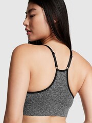 Victoria's Secret PINK Black Non Wired Lightly Lined Seamless Low Impact Sports Bra - Image 2 of 4