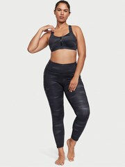 Victoria's Secret Black Grey Wave Smooth Front Fastening Wired High Impact Sports Bra - Image 3 of 4