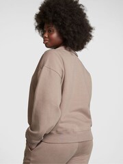 Victoria's Secret PINK Iced Coffee Brown Fleece Sweatshirt - Image 2 of 4