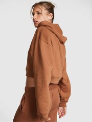 Victoria's Secret PINK Caramel Kiss Brown Cropped Hoodie - Image 2 of 4