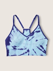 Victoria's Secret PINK Tie Dye Blue Breeze Seamless Lightly Lined Low Impact Sports Bra - Image 3 of 4