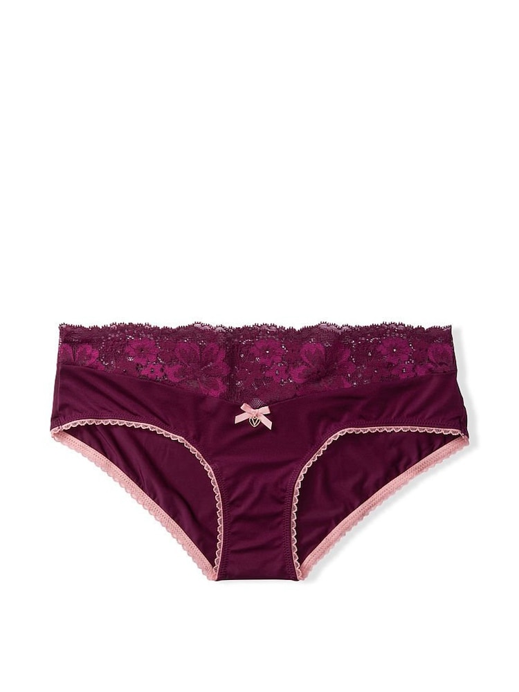 Victoria's Secret Burgundy Purple Lace Hipster Panty - Image 3 of 3 Victoria's Secret Burgundy Purple Lace Hipster Panty - Image 3 of 3