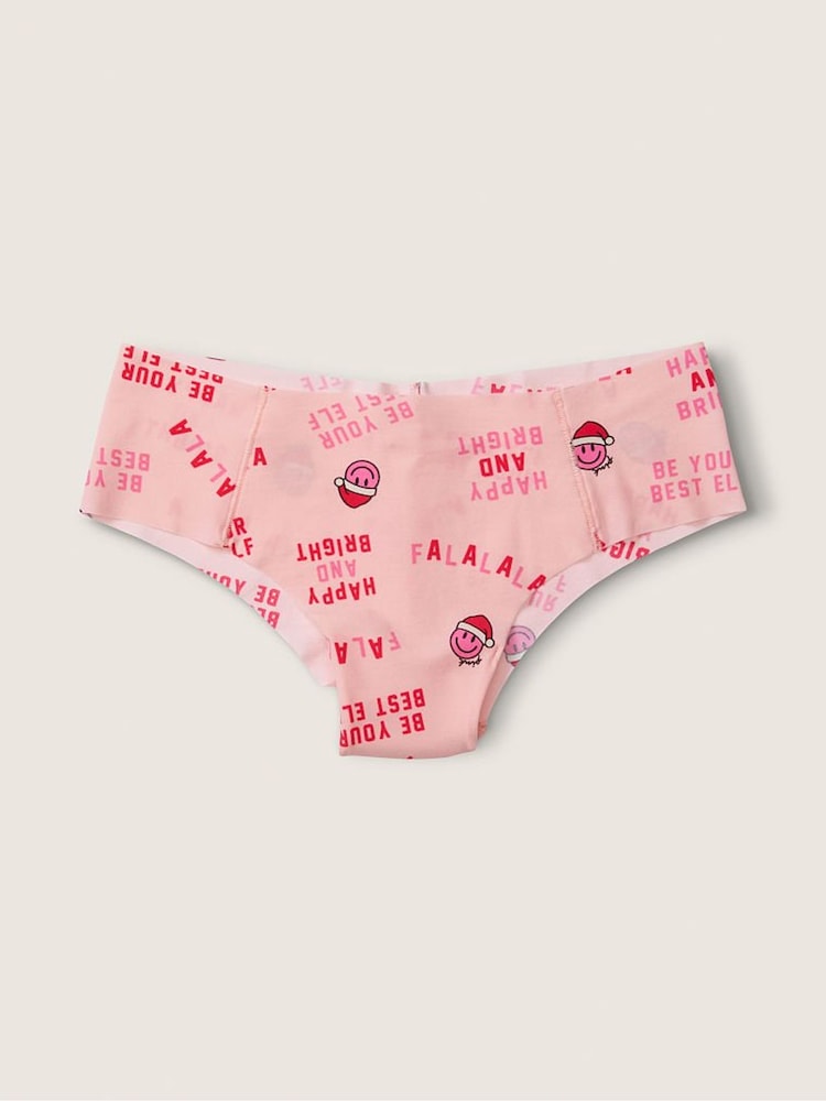 Victoria's Secret PINK Santa Smiles No Show Cheeky Knicker - Image 1 of 1