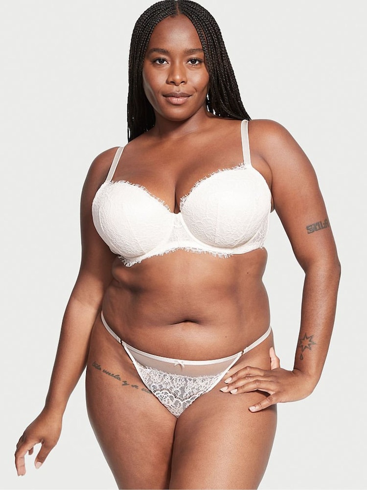 Victoria's Secret White Coconut Lace Bra - Image 1 of 3 Victoria's Secret White Coconut Lace Bra - Image 1 of 3