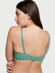 Victoria's Secret Runaway Teal Blue Lace Lightly Lined Demi Bra - Image 2 of 4