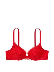 Victoria's Secret Lipstick Red Lace Push Up Bra - Image 5 of 5