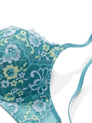 Victoria's Secret Runaway Teal Blue Lace Push Up Bra - Image 4 of 4