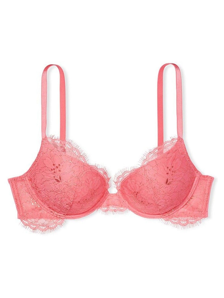 Victoria's Secret Lace Shimmer Push Up Bra - Image 1 of 4