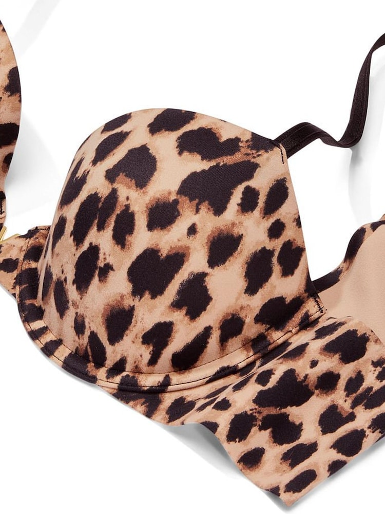 Victoria's Secret Leopard Brown Smooth Lightly Lined Demi Bra - Image 4 of 4