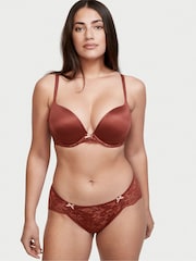 Victoria's Secret Dark Cognac Brown Lace Detail PushUp Bra - Image 3 of 4