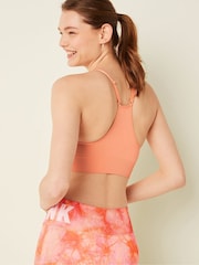Victoria's Secret PINK Coral Cream Orange Seamless Lightly Lined Low Impact Sports Bra - Image 2 of 4