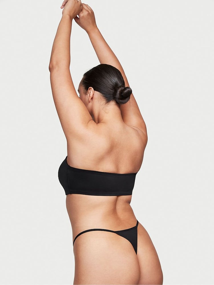 Victoria's Secret Black Smooth Thong Knickers - Image 2 of 3