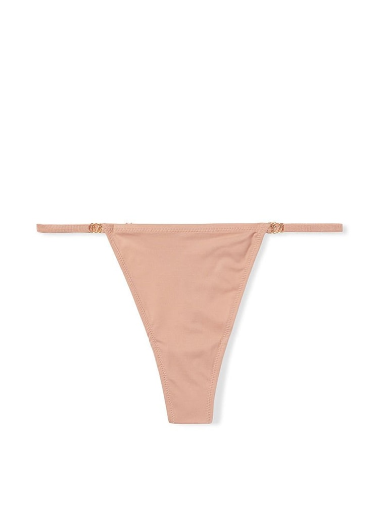 Victoria's Secret Sweet Nougat Nude Smooth Thong Knickers - Image 4 of 4