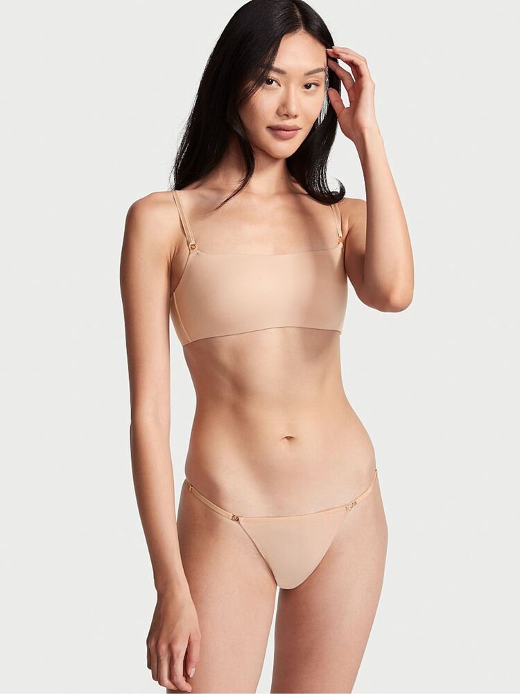 Victoria's Secret Champagne Nude Smooth Thong Knickers - Image 1 of 4
