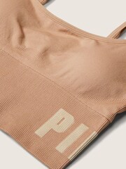Victoria's Secret PINK Mocha Latte Nude Seamless Lightly Lined Low Impact Sports Bra - Image 4 of 4