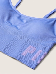 Victoria's Secret PINK Blue Dawn Seamless Lightly Lined Low Impact Sport Crop Top - Image 4 of 4