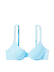 Victoria's Secret Breaker Blue Smooth Logo Strap Lightly Lined T-Shirt Bra - Image 3 of 3