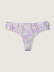 Victoria's Secret PINK Purple Petal Sunflower Print Period Thong Knickers - Image 2 of 3