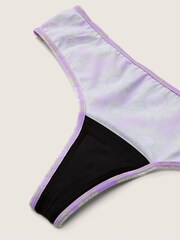 Victoria's Secret PINK Purple Petal Sunflower Print Period Thong Knickers - Image 3 of 3
