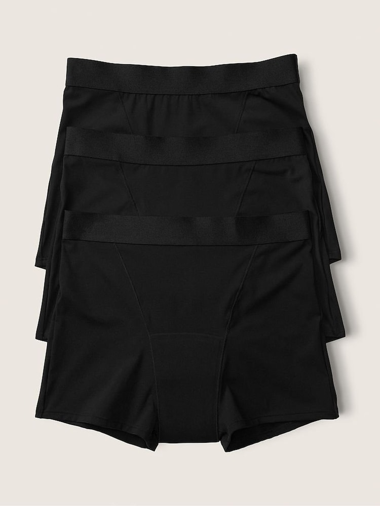 Victoria's Secret PINK Black Short Period Pant Knickers Multipack - Image 1 of 1