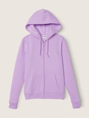 Victoria's Secret PINK Purple Petal With Shine Logo Everyday Lounge Perfect FullZip - Image 4 of 6