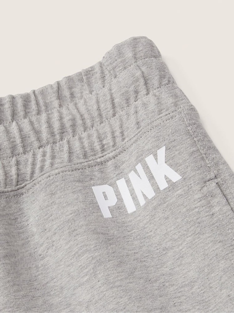 Victoria's Secret PINK Heather Charcoal Grey Fleece Full Length Jogger - Image 4 of 4