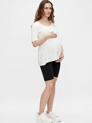Mamalicious Black Maternity 2 Pack Jersey Cycling Shorts - Image 3 of 5