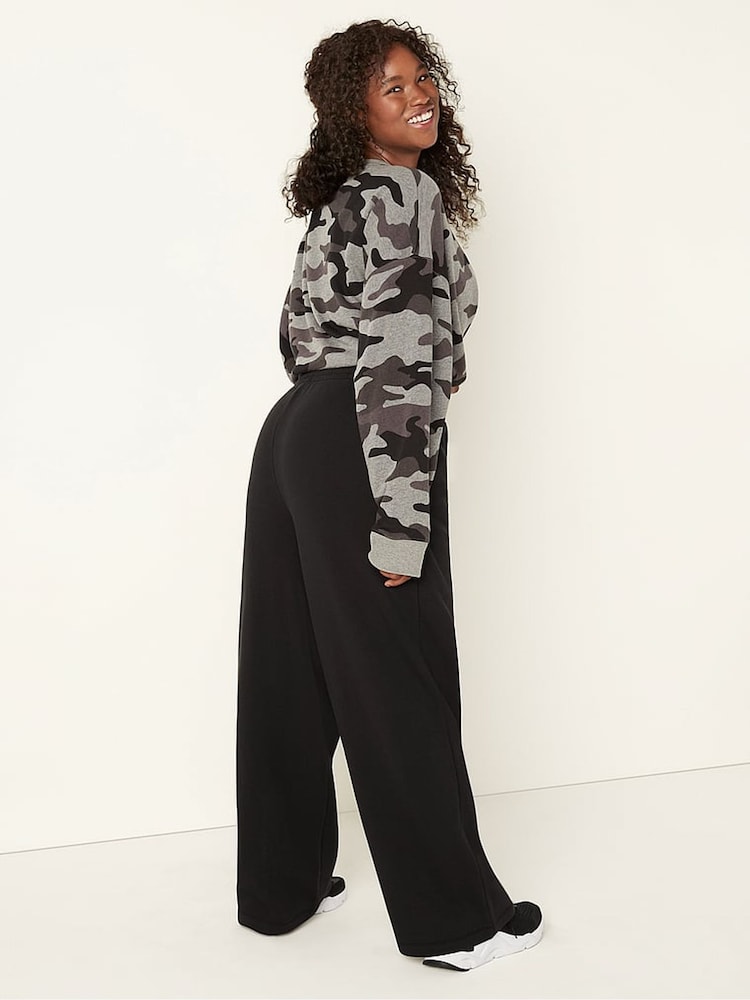 Victoria's Secret PINK Black Wide Leg Wide Leg Jogger - Image 2 of 4