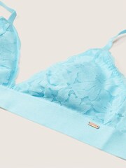 Victoria's Secret PINK Blue Breeze Lace Unlined Triangle Bralette - Image 6 of 6