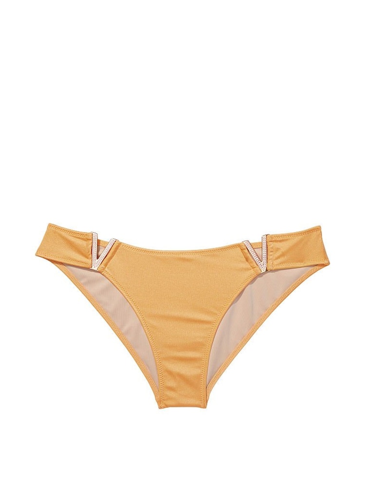 Victoria's Secret Gold VHardware Swim Bikini Bottom - Image 3 of 3