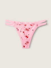Victoria's Secret Pink Lace Strappy Thong - Image 1 of 2